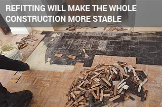 Refitting parquet blocks | FlooringFirst! Refitting parquet blocks
