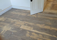 Floorboards restoration in London 1