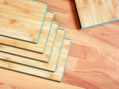 Laminate and vinyl flooring contain VOCs