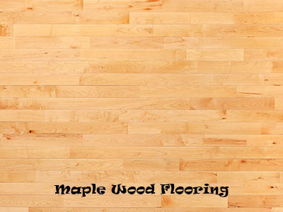 Maple wood flooring