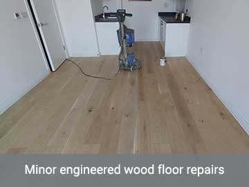Engineered Wood Floor Repairs In London, Hollow Spot Repair In Engineered Hardwood Flooring