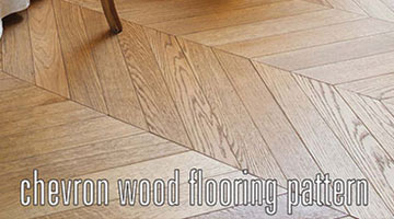 Chevron wood flooring pattern