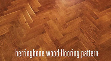 Herringbone wood flooring pattern