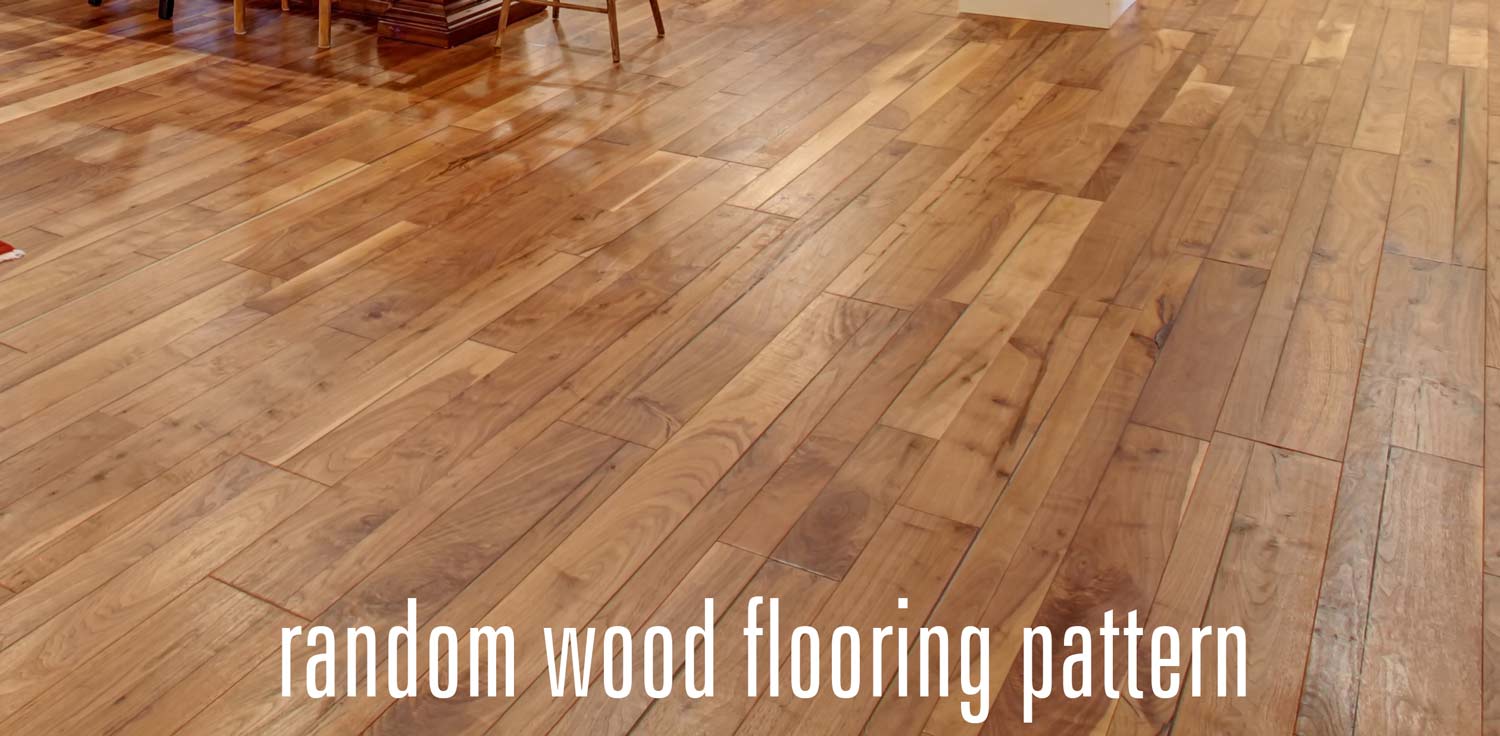 Random wood flooring pattern