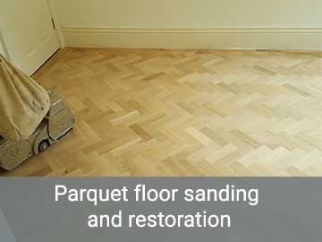 Parquet floor sanding and restoration