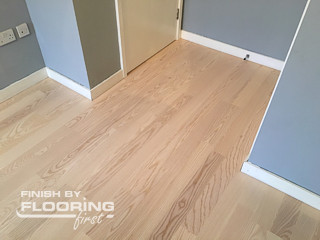 Floor refinishing project in Edmonton