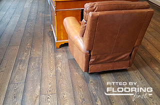 Flawless looking solid wood floor installation