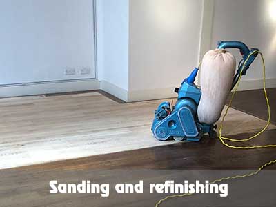 Wood floor sanding and refinishing