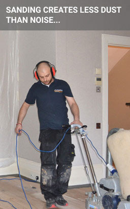 Floor sanding as a service can be a noisy experience