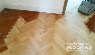 Parquet blocks resurfacing process