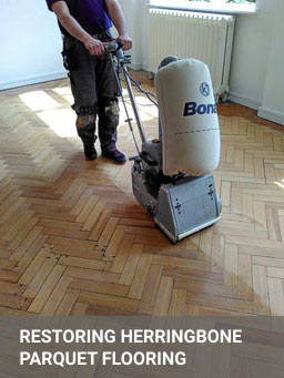 Herringbone flooring restoration | FlooringFirst! Herringbone flooring restoration
