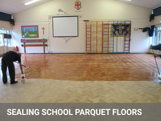 Bona Sportive System Sealiing Herringbone Floors
