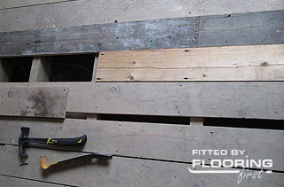 Floorboards replacing