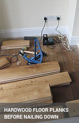 nailing down hardwood flooring