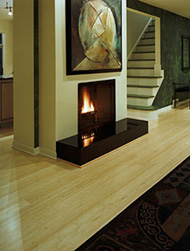 Bamboo floor in a living room