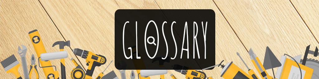 a glossary with flooring terms