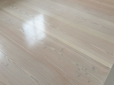 Whitewashed hardwood floors