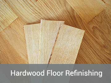 Hardwood floor refinishing