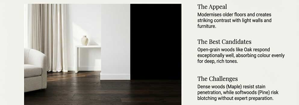 Can you stain wood floors darker?