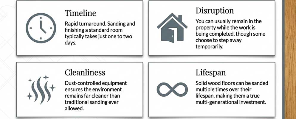 professional wood floor sanding and restoration service in London