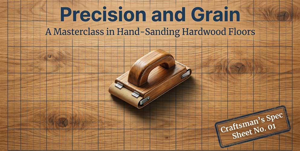 Sanding hardwood floors by hand masterclass