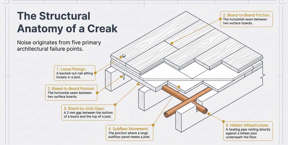 Structoral anatomy of a creak