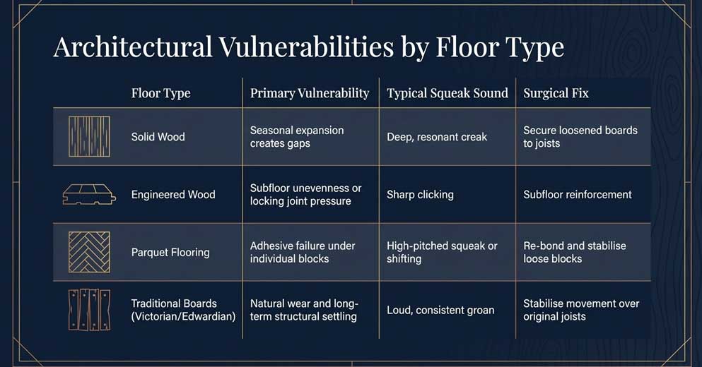 Types of wood floors we repair