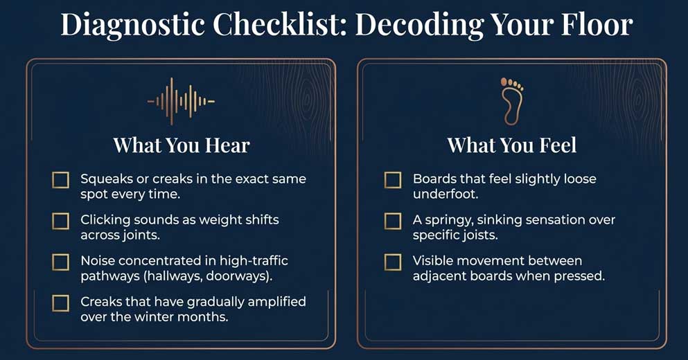 Common squeaky floor problems we fix