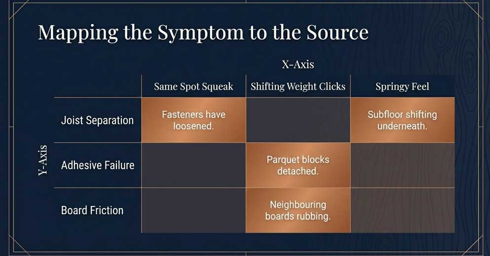 Signs you may need squeaky wood floor repair