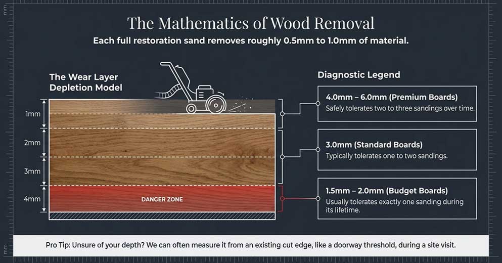 Can Engineered Wood Floors Be Sanded? engineered wood floor sanding possible depending on wear layer thickness