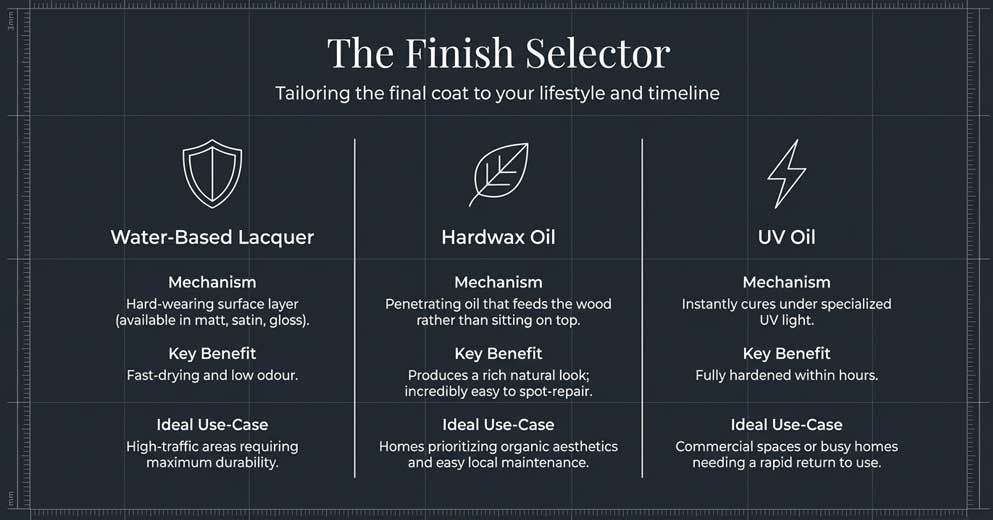 Best Finish Options for Engineered Wood Floors finish options for engineered wood floors including lacquer oil and stain