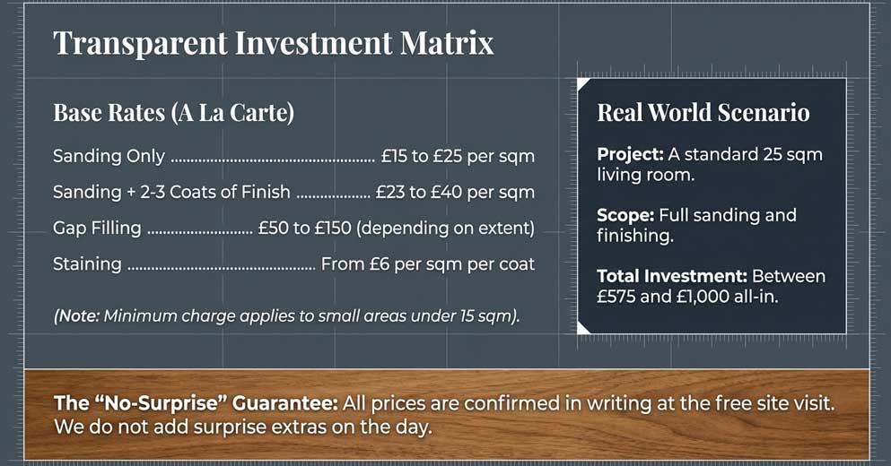Engineered Floor Sanding Prices in London engineered wood floor sanding cost London based on wear layer and condition