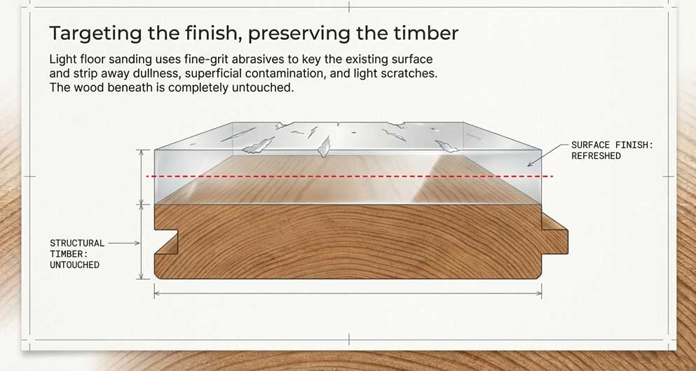What Is Light Floor Sanding? light floor sanding service removing surface wear without deep sanding London