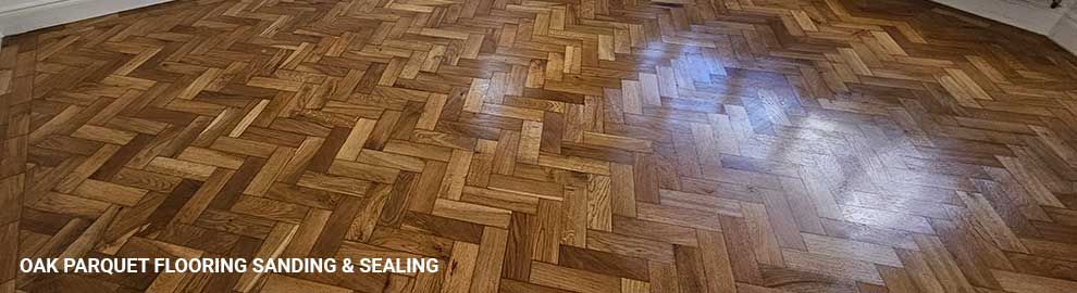 oak parquet floor sanding in Cricklewood NW2
