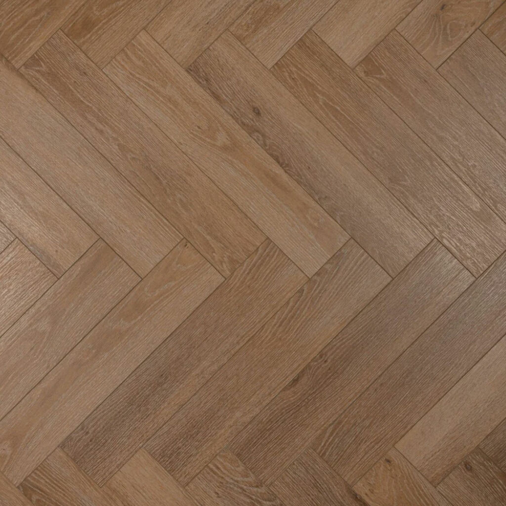 Tradition BML Honey Oak Herringbone SPC Rigid Vinyl Flooring, 126x6x630mm