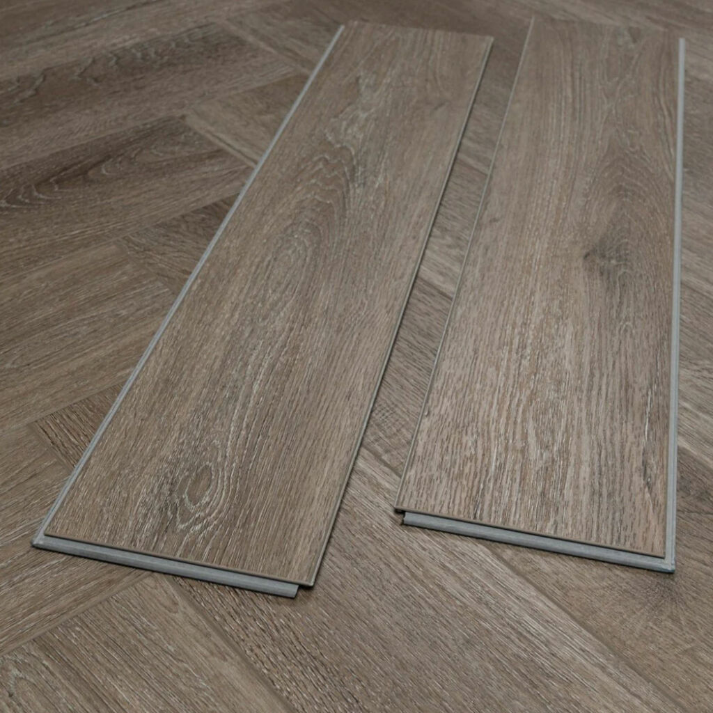 Tradition BML Misty Smoked Herringbone SPC Rigid Vinyl Flooring, 126x6x630mm