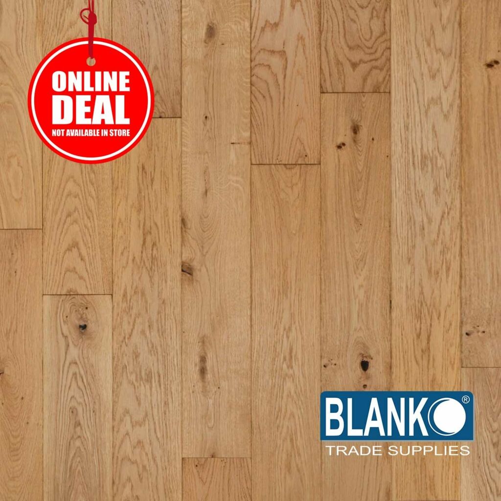 Blanko Budget Whimsy Orchid Engineered Oak Flooring, Brushed & Oiled, Rustic, 150x18xRL