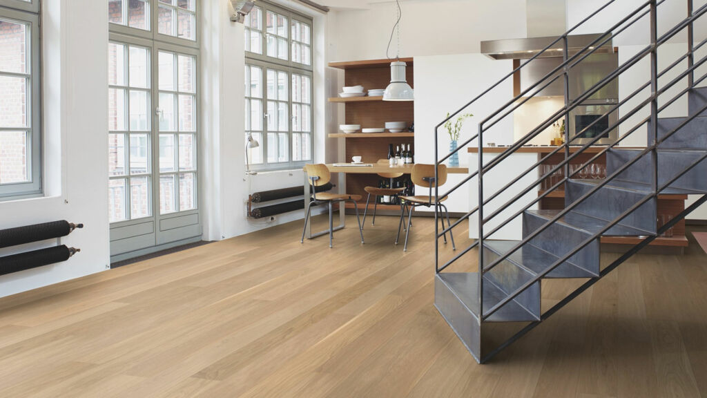 Boen Andante Oak Engineered Flooring, Brushed, Lacquered, 138x3.5x14mm