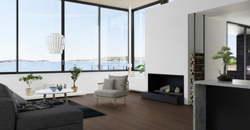 Boen Brazilian Brown Oak Plank Castle Wood Flooring, Brushed, Live Pure, 14x209x2200 mm