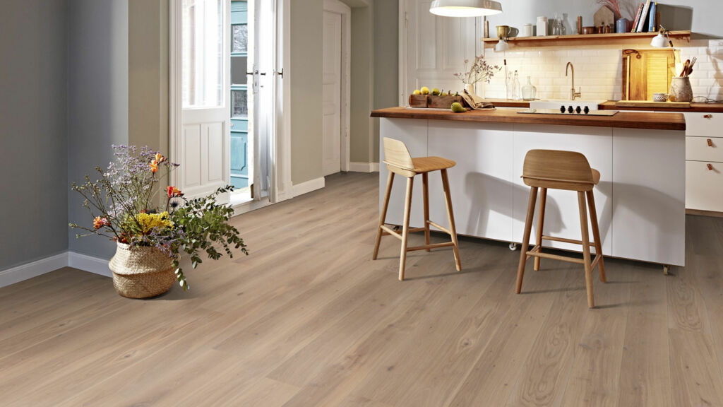 Boen Animoso Oak Engineered Flooring, White, Live Natural Oiled, Rustic, 14x181x2200mm
