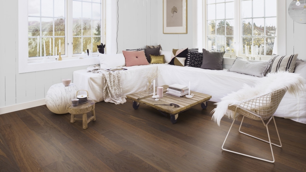 Boen smoked Oak Plank 138 Wood Flooring, Brushed, Live Natural, 14x138x2200 mm