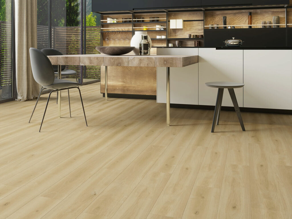 Tradition Eco Line Creamy Oak SPC Rigid Vinyl Flooring, 181x5.2x1220mm