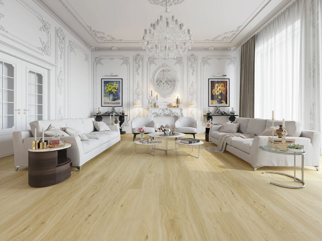 Tradition Eco Line Pale Oak SPC Rigid Vinyl Flooring, 181x5.2x1220mm