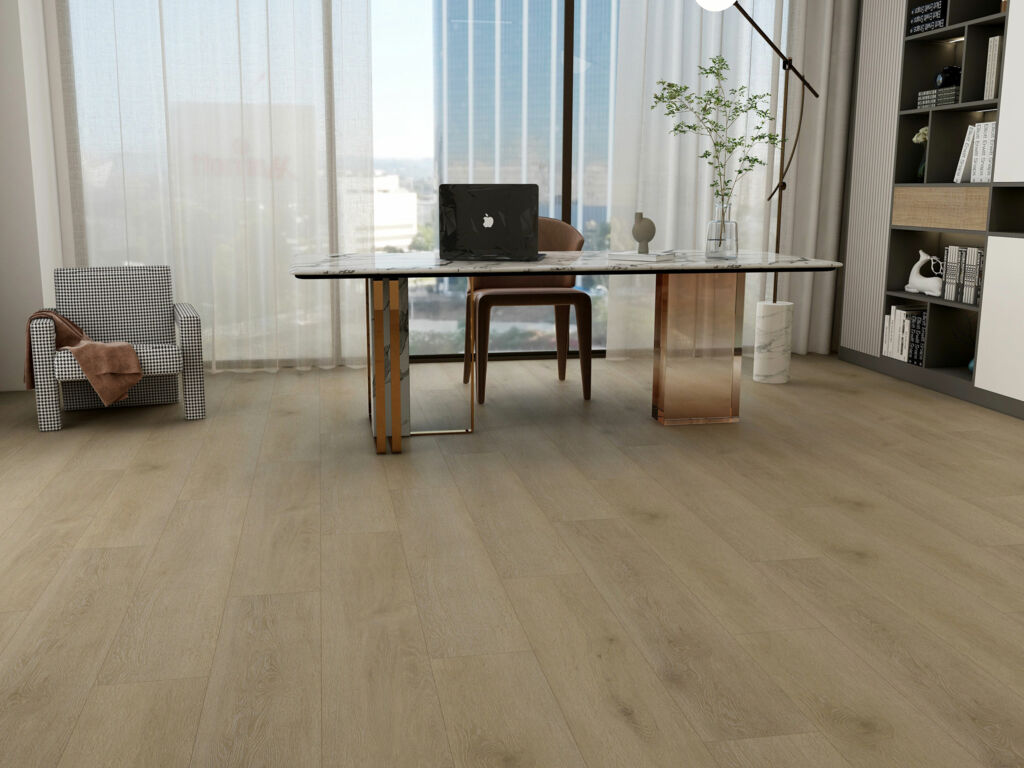 Tradition Eco Line Smooth Oak SPC Rigid Vinyl Flooring, 181x5.2x1220mm