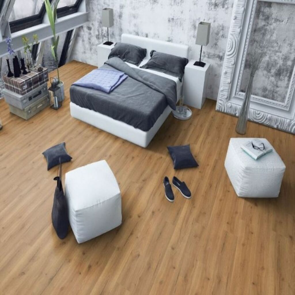 Evergreen Aqua Deluxe Farm House Vinyl Plank Flooring, 184x5x1220mm