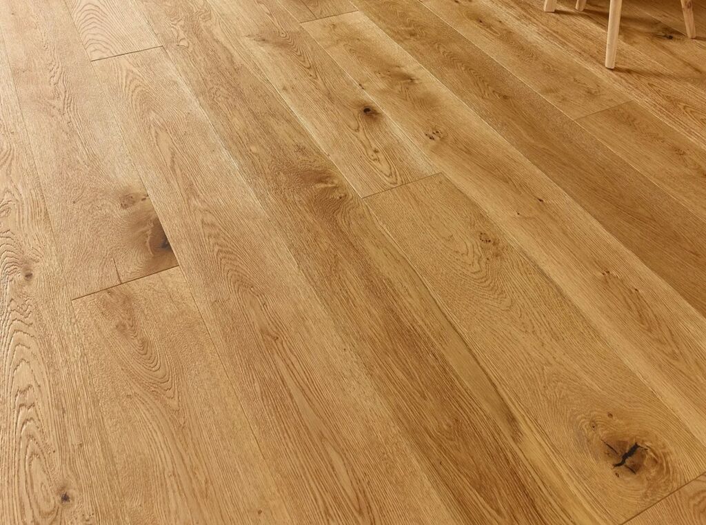Evolve Chelsea, Engineered Oak Flooring, Natural, Handscraped, Deep Brushed & Lacquered, 180x20x1860mm Thumb