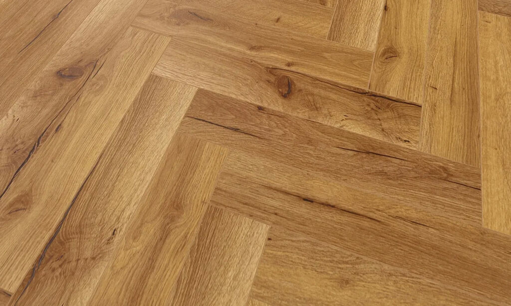 Evolve Helsinki Herringbone Laminate Flooring, 95x12x470mm Thumb