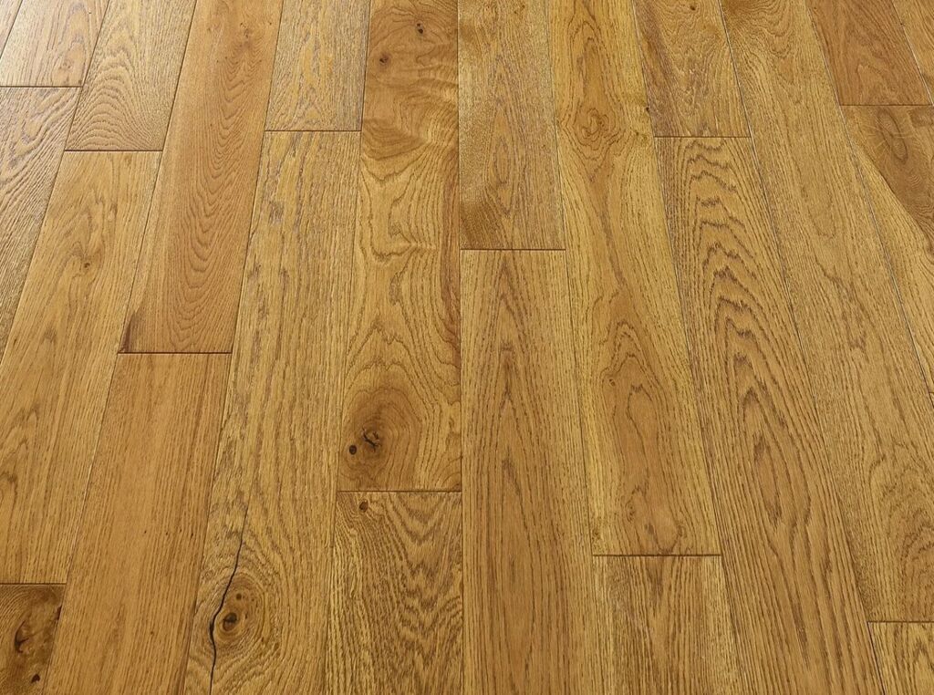 Blanko Budget Cadiz, Engineered Oak Flooring, Golden Brushed & Lacquered, RLx125x14mm