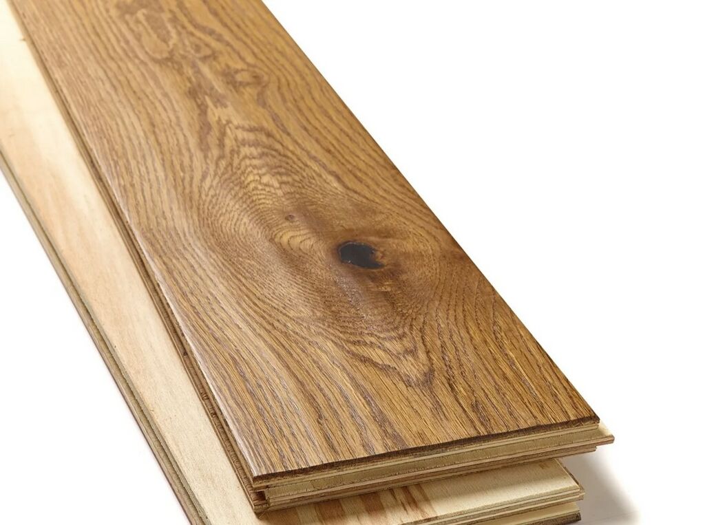 Blanko Budget Casares, Engineered Oak Flooring, Golden, Handscraped & Lacquered, RLx150x18mm Thumb
