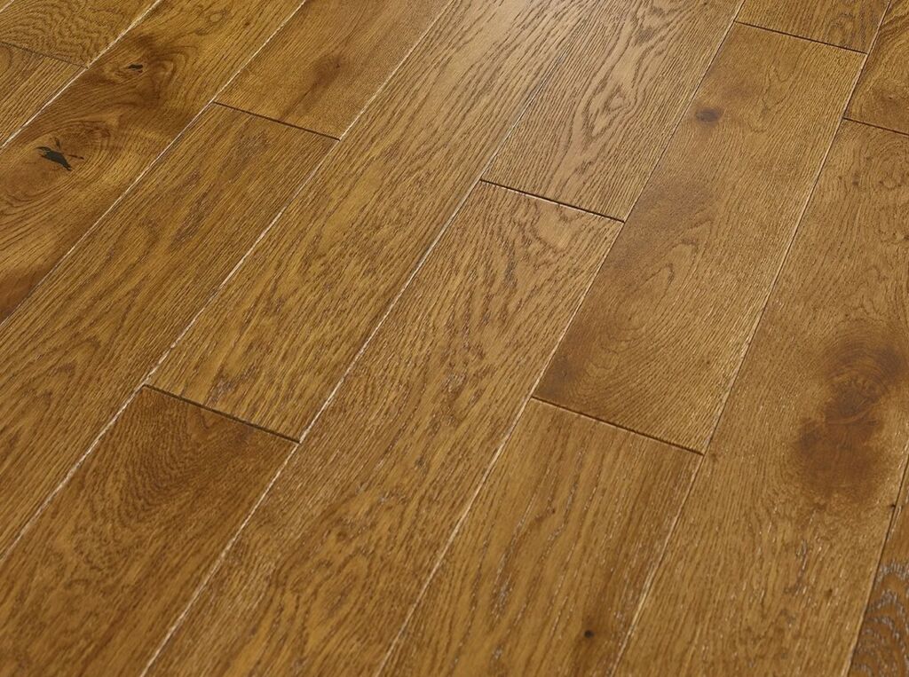 Blanko Budget Casares, Engineered Oak Flooring, Wheat Brushed & Lacquered, RLx125x18mm